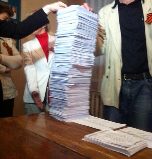 Донецк, референдум, итоги голосования