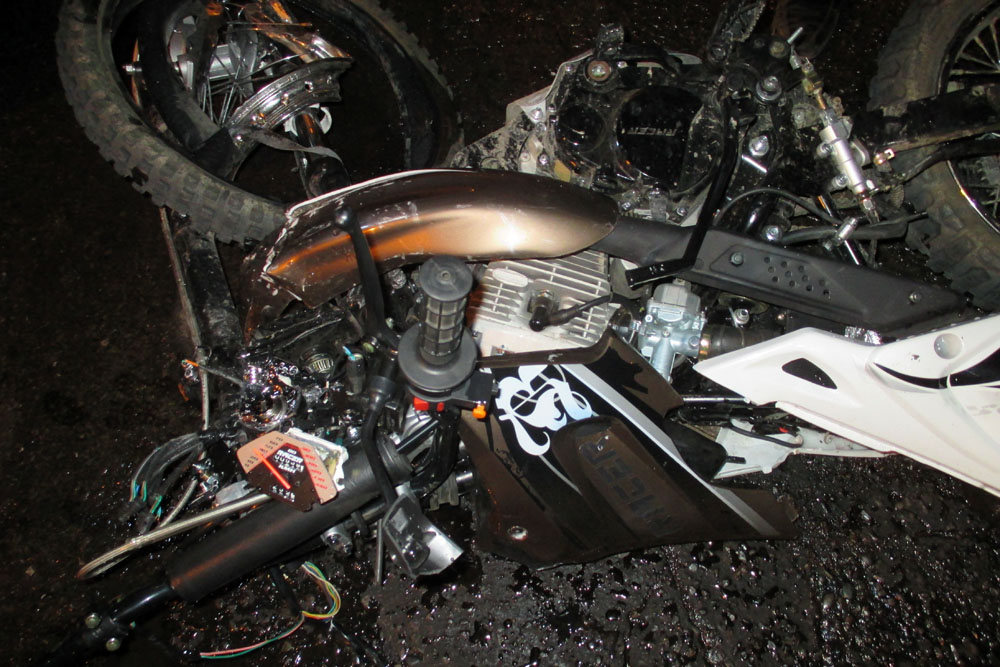 Мотоциклист авария в Абакане