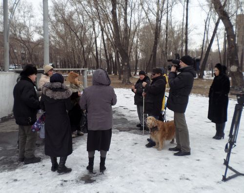 Акция в память Немцова в Абакане