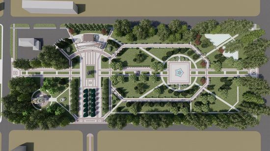 Эскиз реконструкции Парка Победы